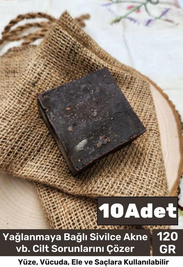 %100 Doğal Güzel Kokulu El Yüz Saç Vücut Cilt Orijinal Bitkisel Ardıç Katranı Sabunu 120G - 10 Adet - Image 1