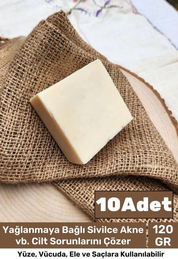 Lüks %100 Doğal Güzel Kokulu El Yüz Saç Vücut Cilt Orijinal Bitkisel Eşek Sütü Sabunu 120G - 10 Adet - Image 1