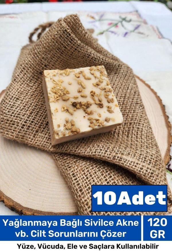 Lüks %100 Doğal Güzel Kokulu El Yüz Saç Vücut Cilt Orijinal Bitkisel Kekik Sabunu 120G - 10 Adet - Image 1