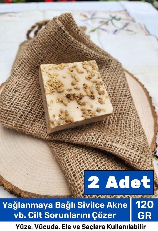 Lüks %100 Doğal Güzel Kokulu El Yüz Saç Vücut Cilt Orijinal Bitkisel Kekik Sabunu 120G - 2 Adet - Image 1