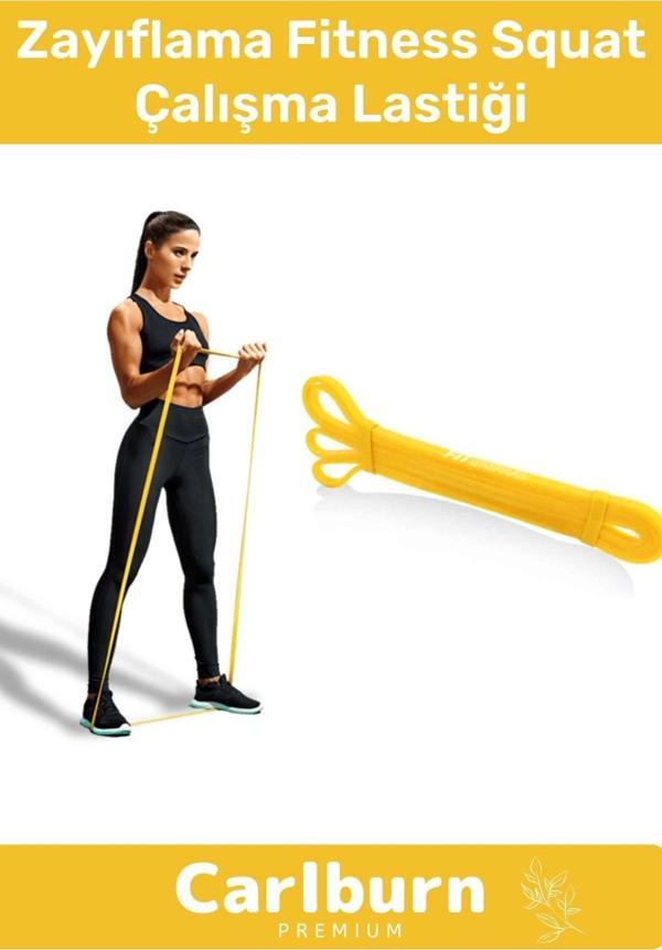 Profesyonel Orta Sert Zayıflama Fitness Squat Çalışma Lastiği Jimnastik Spor Aerobik Direnç Bant - Image 1