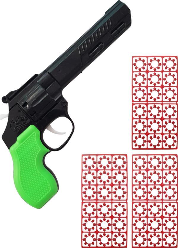 Plastik Pat Pat Mantar Tabancası 3 Paket Kapsül Set Yeşil - Image 1