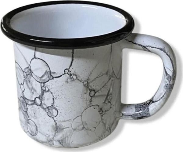 Bidoluraf Beyaz Emaye Küçük Çorba Kupası 250Ml - Image 1