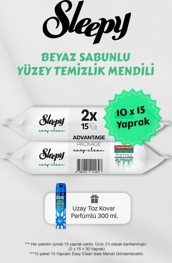 150 Adet Beyaz Sabunlu Havlu, Toz Kovar Hediyeli - Image 1