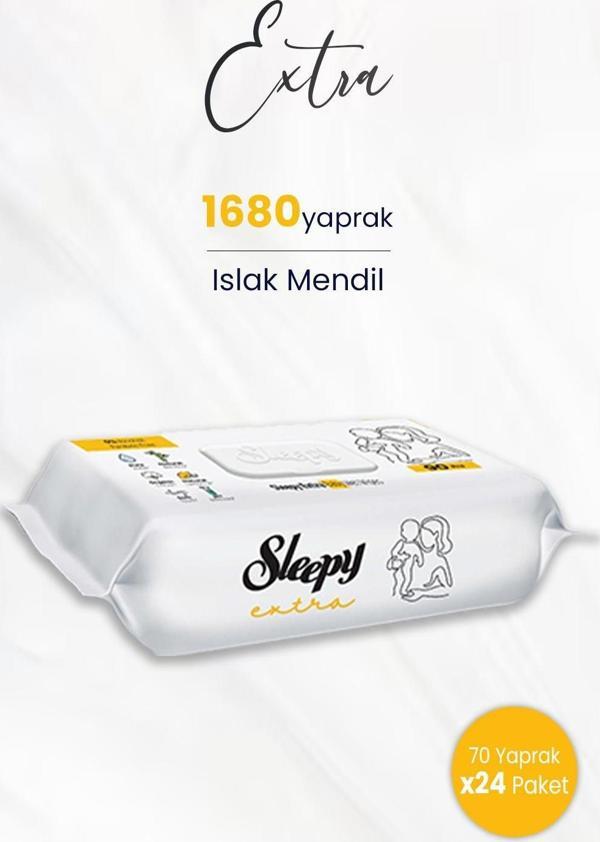 Sleepy Extra Islak Mendil 70 Adet x 24 (1680 yaprak) - Image 1