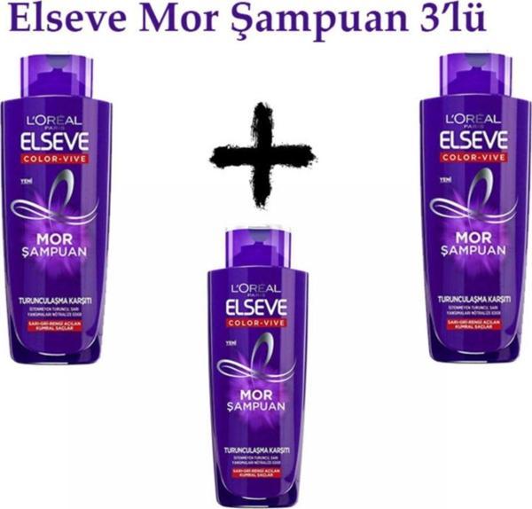 Elseve Mor Şampuan 200 Ml 3 Adet - Image 1
