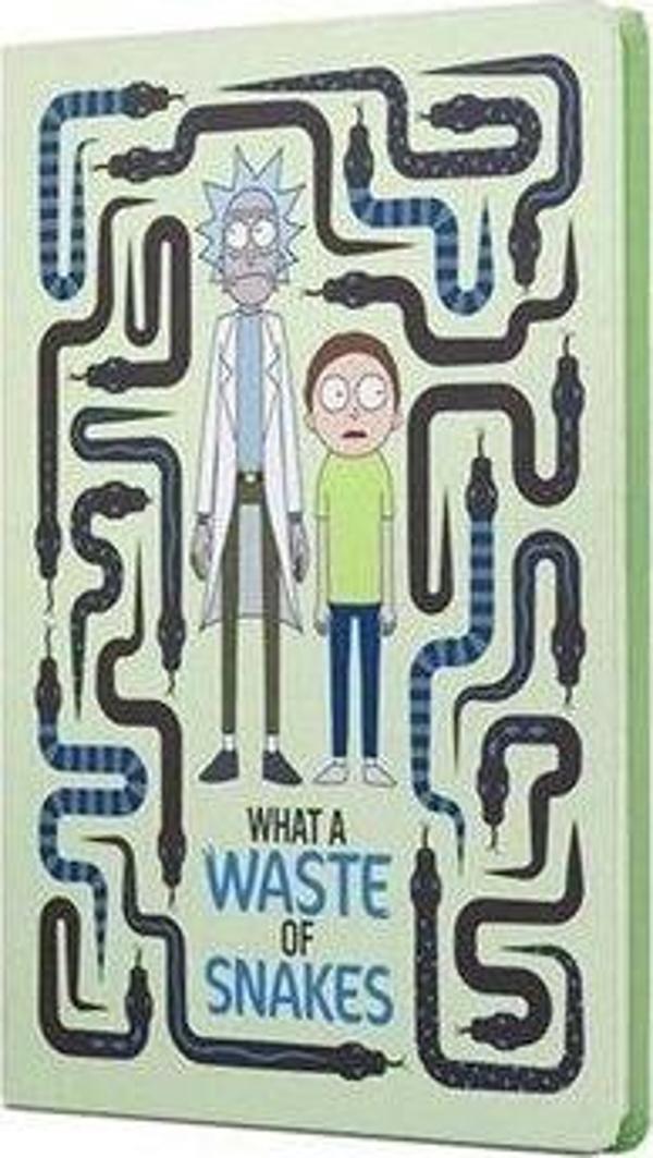 Mabbels Rick And Morty Sert Kapak Butik Defter Yılan Krem 80 Yaprak 15 x 21 388074 - Image 1