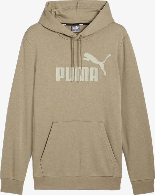 Puma Ess Big Logo Hoodie Erkek Bej Sweatshırt - Image 1