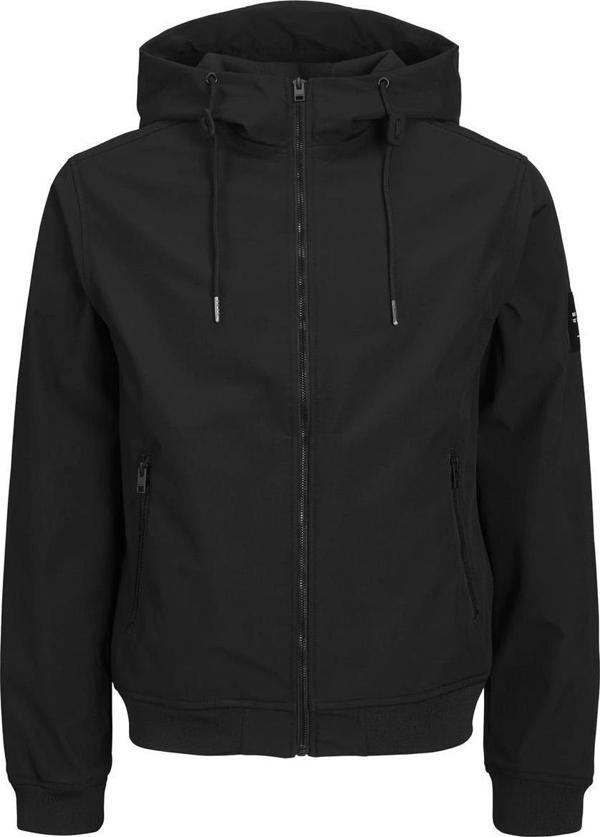 Jack&Jones 12236300 Jjebasic Softshell Hood Noos Siyah - Image 1