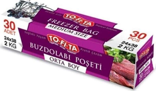 Tofita Buzdolabı Poşeti Orta Boy 30'lu - Image 1