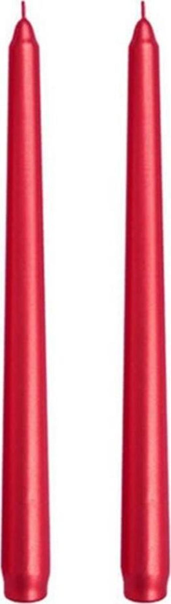 Tofita To-fi-ta Şamdan Mum 2'li 25 Cm Kırmızı - Image 1