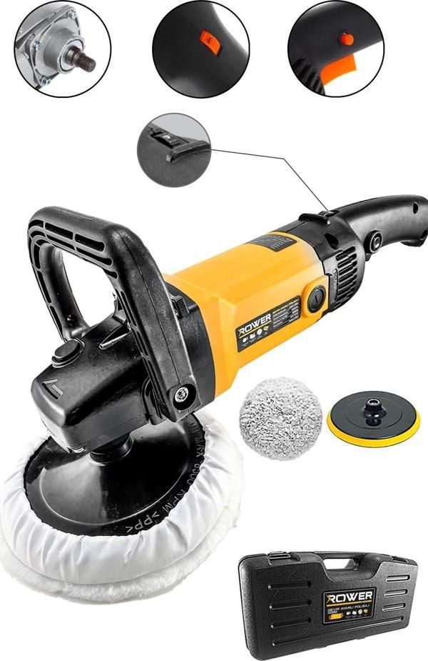 Rowermax RWRX-3002S 3500 Watt Devir Ayarlı Polisaj Makinesı Pasta Cila Makinesı 180mm - Image 1