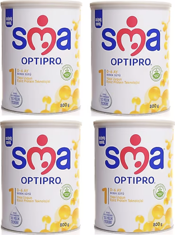 SMA Optipro 1 Probiyotik Bebek Sütü 800 gr 4 Adet - Image 1