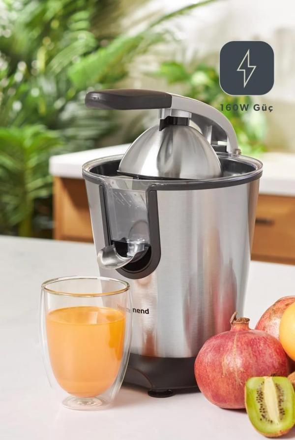 Homend Vitamillion Elektrikli Çelik Narenciye Ve Nar Sıkacağı 2603H Inox - Image 1