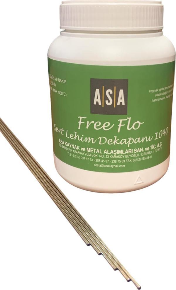 GÜMÜŞ KAYNAK DEKAPANI ASA FREE FLO (500 GR) +GÜMÜŞ KAYNAK TELİ %30 2 MM (5 ADET)  - Image 1