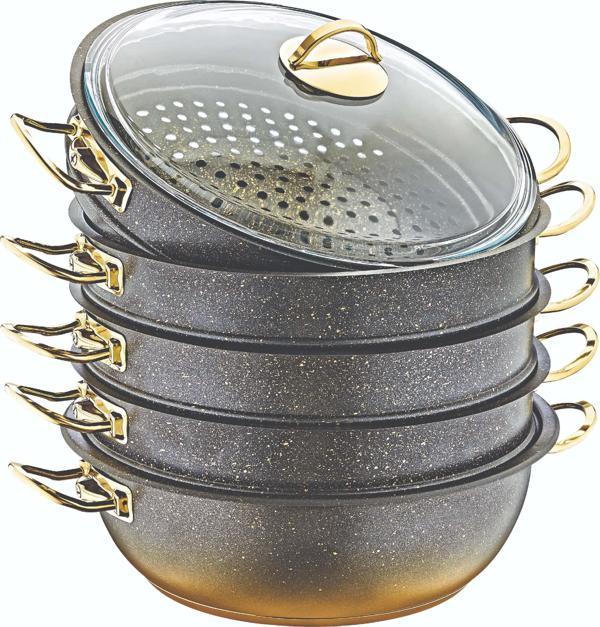 Granit Mantı Tenceresi 28 CM İndüksiyon Tabanlı - Image 1