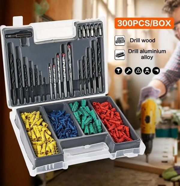 Revello 300 Parça Çantalı Matkap Ucu Ve Dübel Seti 07427 - Image 1