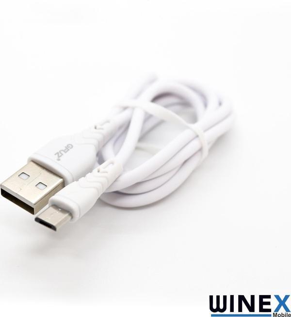 Winex Mobile CA60 USBA to Micro Hızlı Data ve Şarj Kablosu 3A Beyaz - Image 1