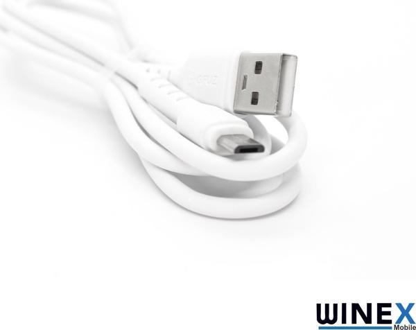 Winex Mobile CA116 USBA to Micro Hızlı Data ve Şarj Kablosu 3A Beyaz - Image 1