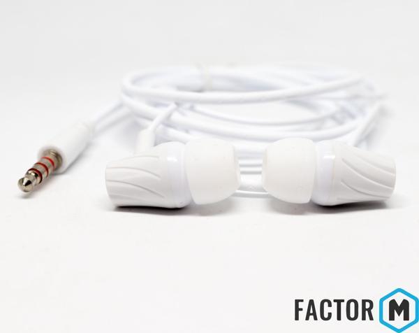 Factor-M FM­03 Kulakiçi Mikrofonlu Kablolu Kulaklık Beyaz (FM­FM03KB) - Image 1