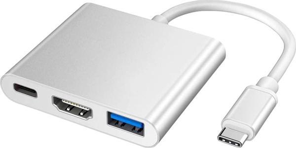 Winex Mobile 3in1 Type-C To HDMI Hub Port Adaptör 100W PD USB 3.0 4K HDMI Çıkışlı - Image 1
