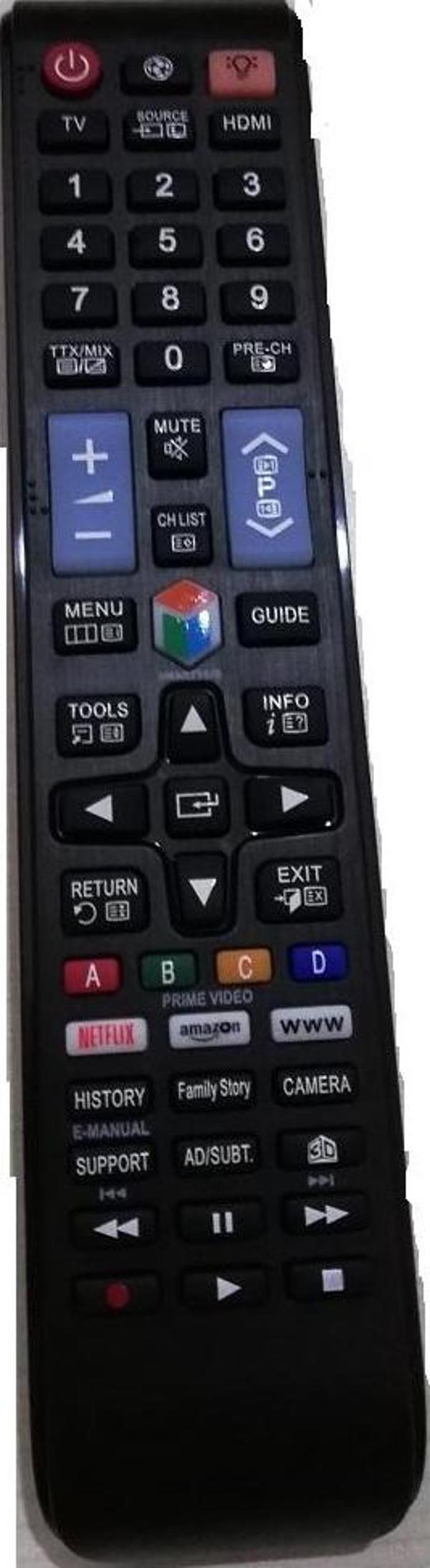 SAMSUNG Netflix Primevideo Amazon Sports Tuşlu 4K LED TELEVİZYON KUMANDASI - Image 1