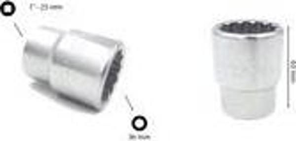 Ceta Form 36 mm 1” 12 Köşe Yıldız Lokma Anahtar C42-B36 - Image 1