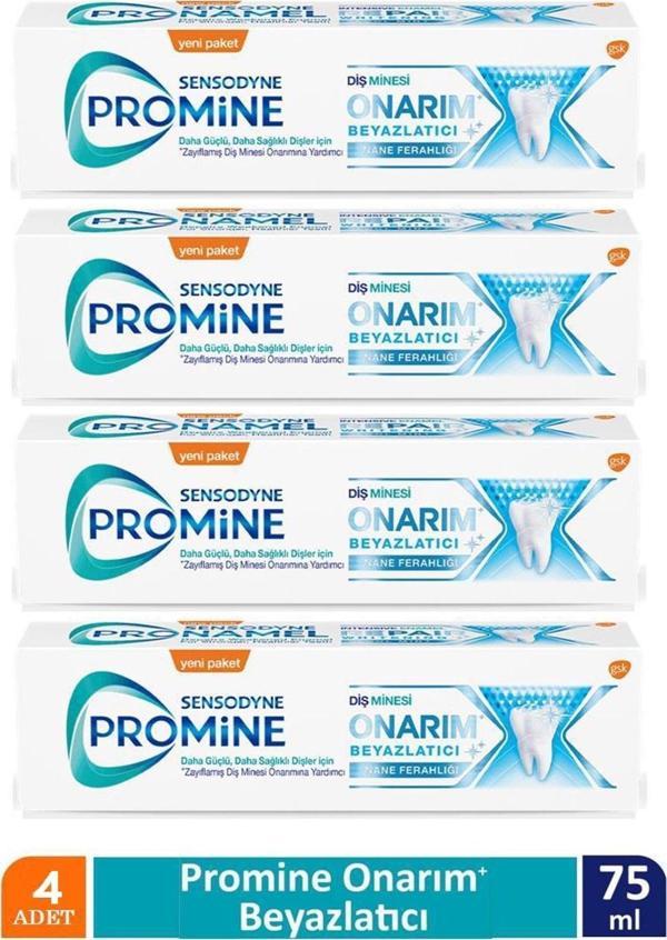 Sensodyne Promine Onarım Beyazlatıcı 75ml Diş Macunu x 4 ADET - Image 1