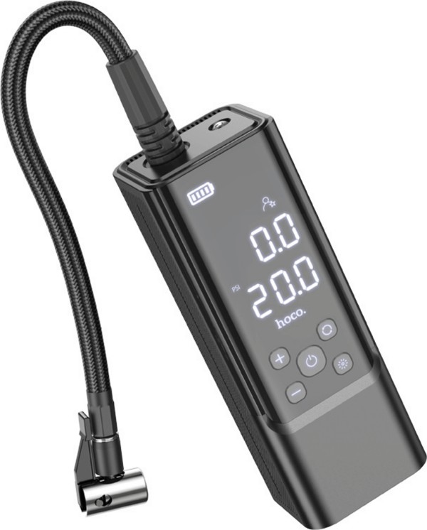 Hoco ZP7 Çok Fonksiyonlu Hava Kompresörü Dijital Göstergeli Güçlü 5000 mAh Bataryalı Akıllı Kablosuz - Image 1