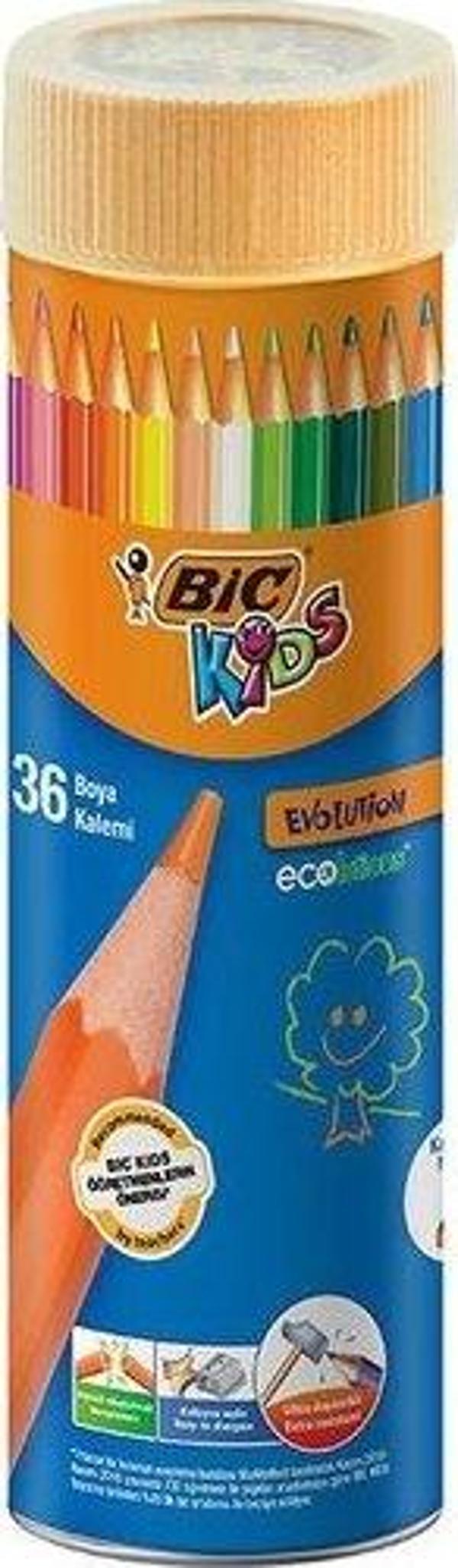 Bic Kids Evolution Metal Tüp 36'lı Kuru Boya Seti - Image 1