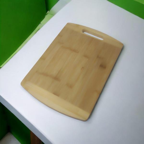Ramdet Çift Renkli Bambu Kesim Tahtası 24-34 cm Organik Bambu Et Doğrama Tahtası Ahşap Kesme Tahtası - Image 1