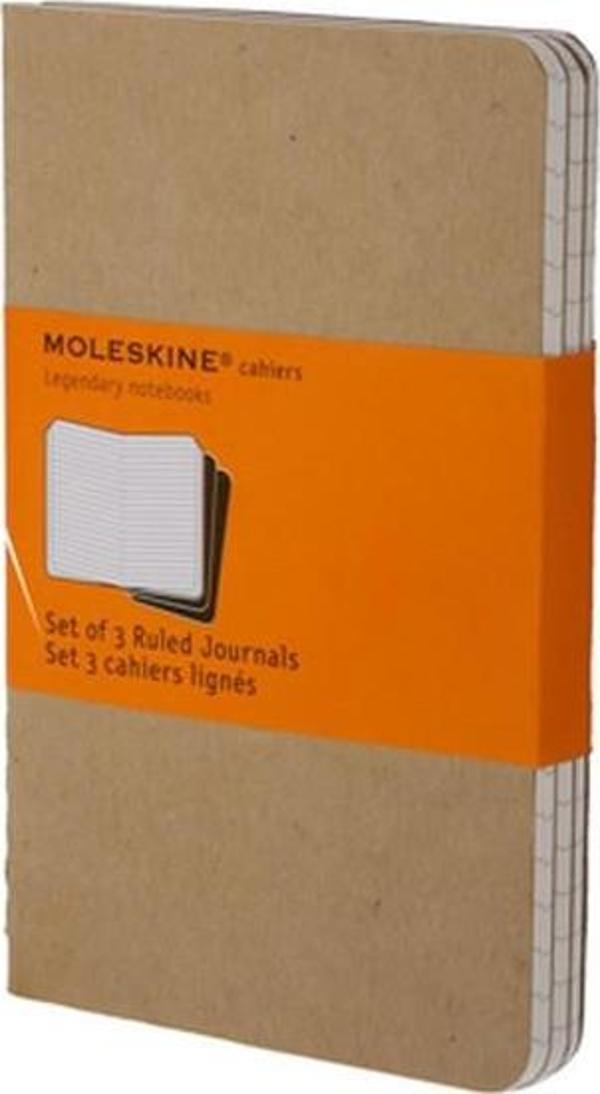 Moleskine Cahier Cep Boy 3'lü Çizgili Defter Bej  - Image 1