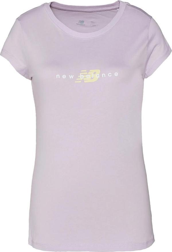 New Balance WTT2033-PBR Logo Tee Kadın Tişört - Image 1