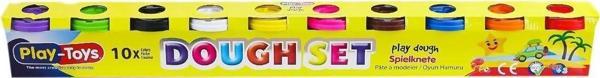 40966 Playtoys 10x100 gr Oyun Hamuru -Asya Oyuncak - Image 1