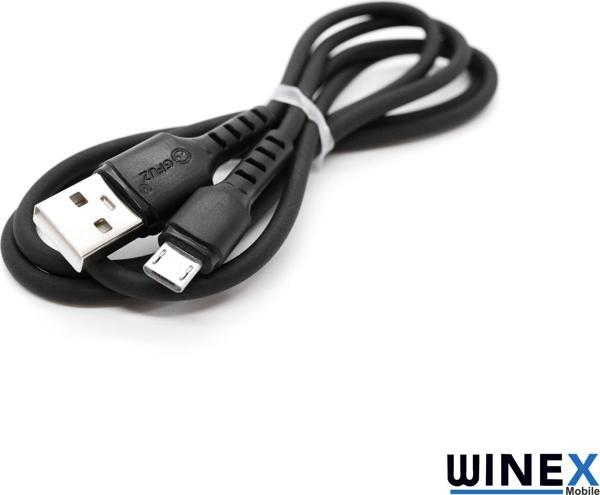 Winex Mobile Winex CA116 USBA to Micro Hızlı Data ve Şarj Kablosu 3A Siyah - Image 1