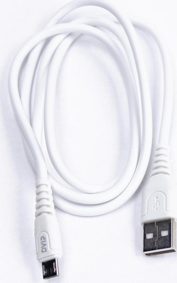 DVIP S01M 6A 67W Fast Charging UsbA to Micro Data ve Hızlı Şarj Kablosu 1M Beyaz - Image 1