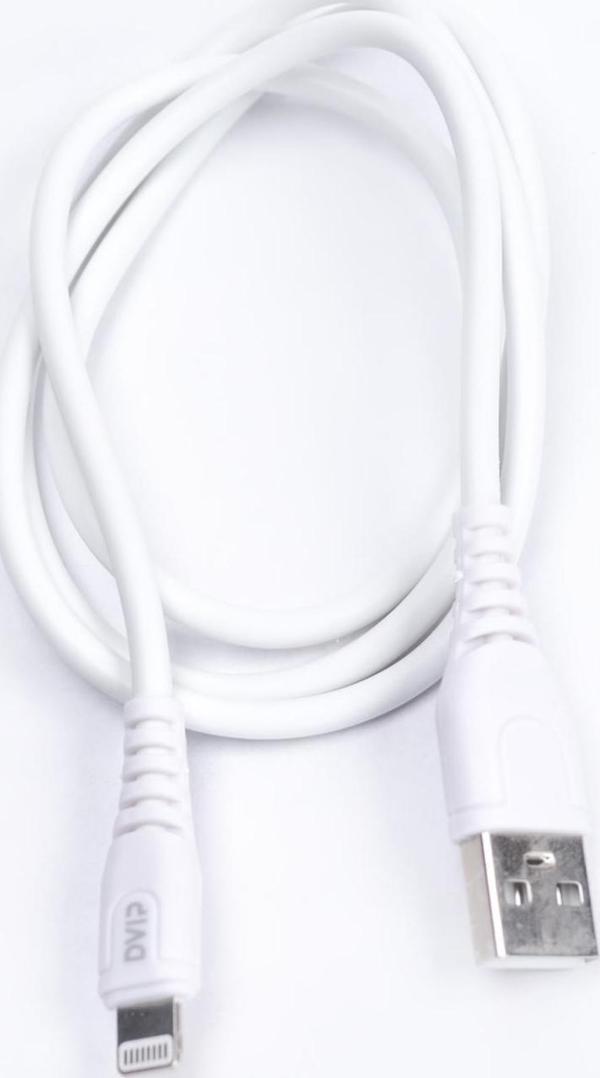 DVIP S01A 6A 67W Fast Charging UsbA to Lightning Data ve Hızlı Şarj Kablosu 1M Beyaz - Image 1
