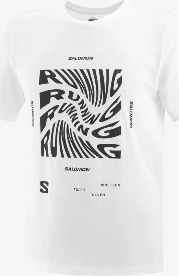 Salomon LC2218900 Running Graphic Ss Tee M Erkek Tişört - Image 1