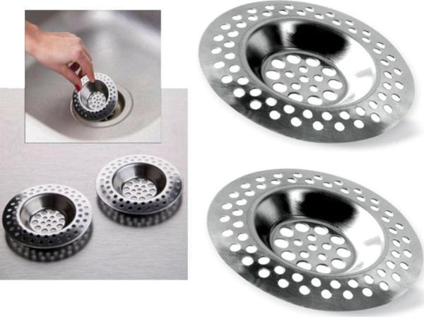 Çevre Paslanmaz Çelik Lavabo Süzgeci 2'li - Image 1