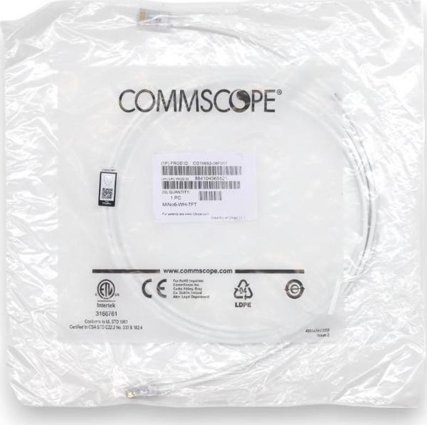 PATCH CORD UTP CAT6 2 MT WHITE (CPC3392-08F007) - Image 1