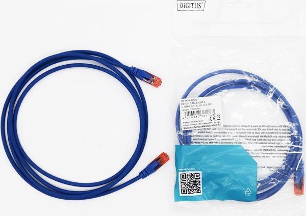 PATCH CORD UTP CAT6 2 MT BLUE - Image 1