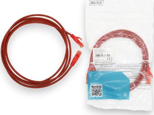 PATCH CORD UTP CAT6 2 MT RED - Image 1