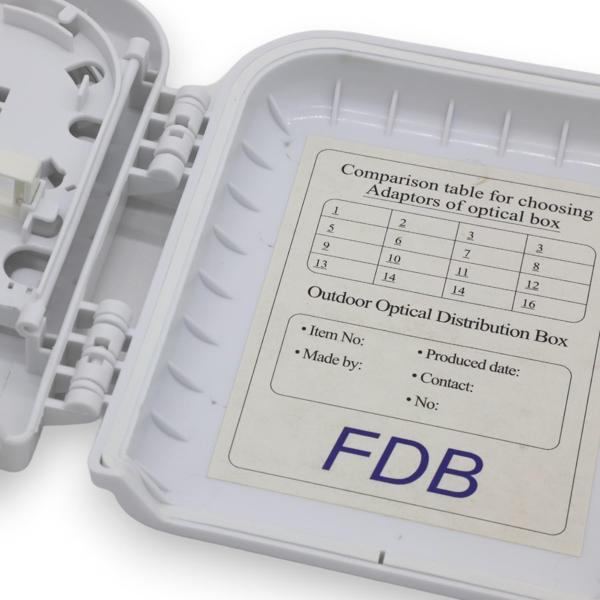 FİBER SONLANDIRMA KUTUSU 8 CORE PLASTİK WHITE FTA-8C - Image 1