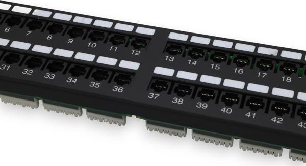 SIGNAMAX 2U 48 PORT CAT3 PATCH PANEL 2U SİYAH  - Image 1