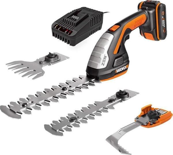 WORX WG801E.5 20Volt 2.0Ah. Li-ion Şarjlı Profesyonel Avuç İçi Çim Kesme, Çit Budama/Çapalama - Image 1