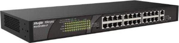 RUIJIE SWITCH REYEE RG-ES126S-LP 24 PORT 10/100 1xUPLINK 180W POE YONETILEMEZ - Image 1