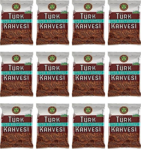 Kahve Dünyası Orta Kavrulmuş Türk Kahvesi 100 gr - 12 li - Image 1