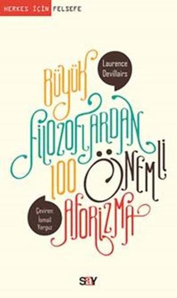 Büyük Filozoflardan 100 Önemli Aforizma - Say Yayınları - Image 1