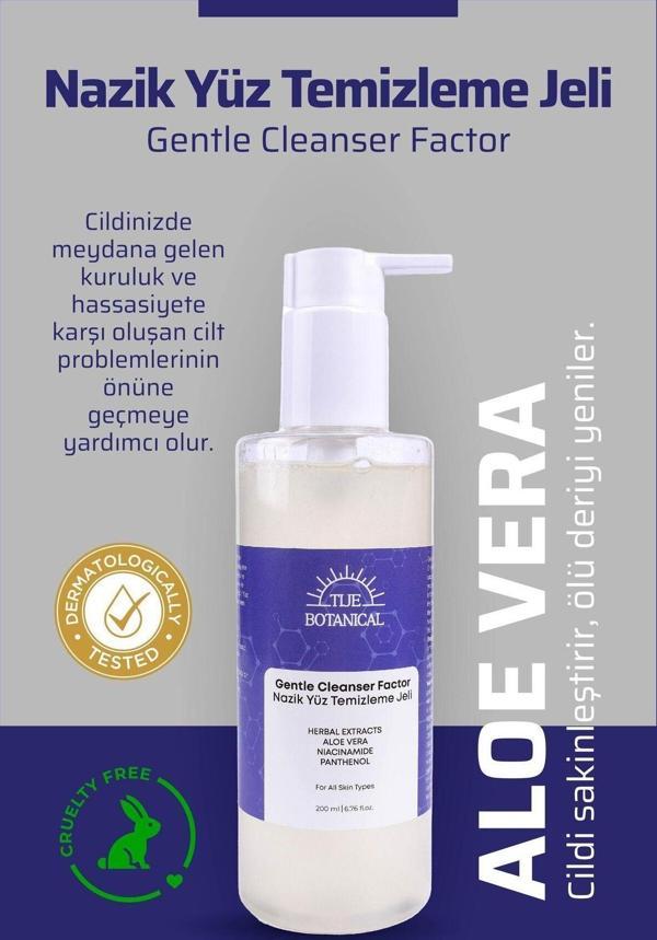 Tije Botanical Nazik Yüz Temizleme Jeli-Gentle Cleanser Factor - Image 1