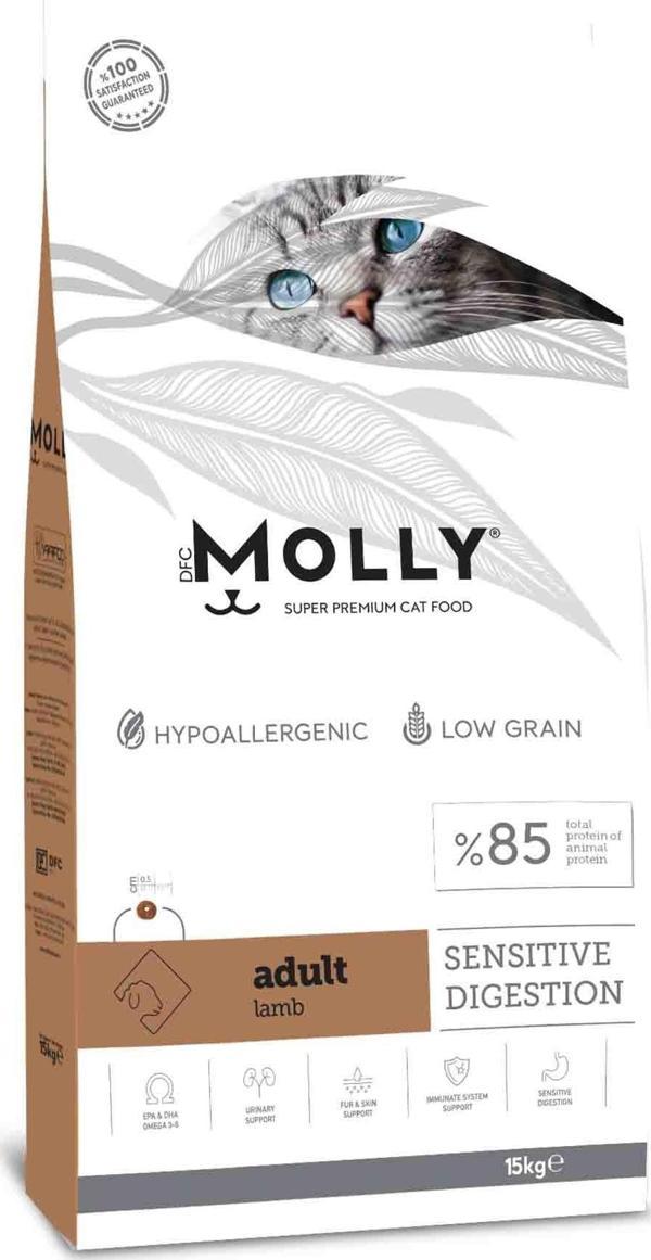 Molly Hipoalerjenik Kuzulu Yetişkin Kedi Maması 15 Kg - Image 1